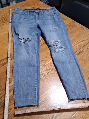 JUDY BLUE Jeans Womens 11 / 30 SKINNY FIT Pants Denim Preowned Used Distressed